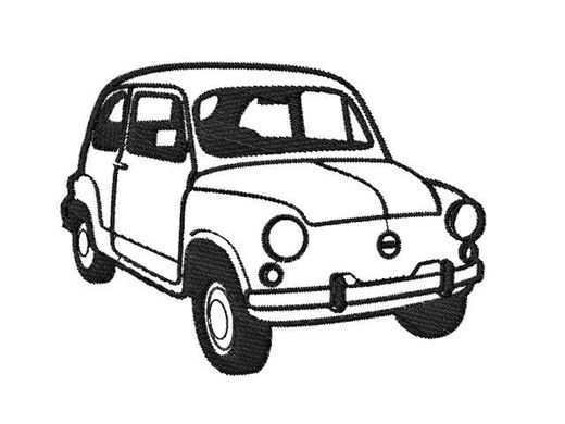 Výšivka Fiat 600